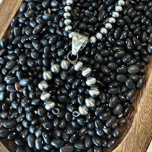 Navajo Pearl Authentic Sterling Silver Naja Pendant